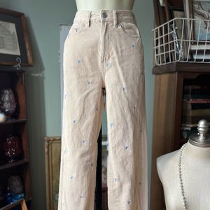 PACSUN 90s BOYFRIEND MUSHROOM CORDUROY PANTS SIZE 22